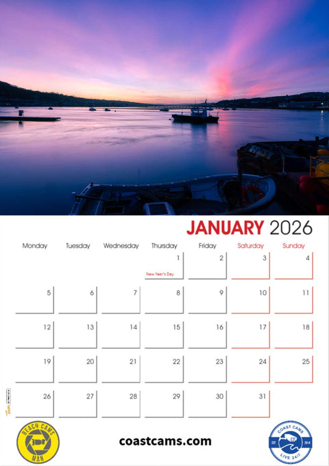2026 Official Coast Cams Teignmouth & Shaldon Calendar