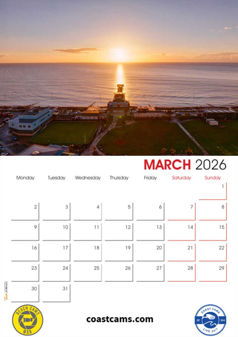 2026 Official Coast Cams Teignmouth & Shaldon Calendar