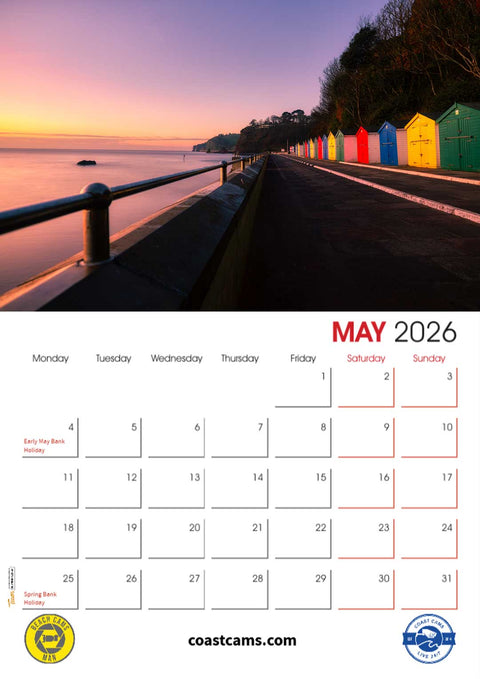 2026 Official Coast Cams Dawlish Calendar