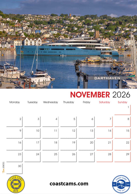 2026 Official Coast Cams Dartmouth and Kingswear Calendar