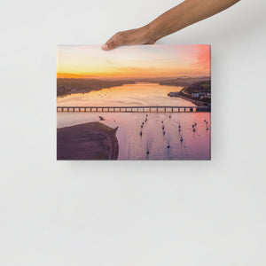 Teign Estuary and Shaldon Bridge at Sunset Canvas