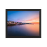 Sunrise in Dawlish Overlooking King's Walk and the new Sea Wall Framed Picture