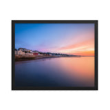 Sunrise in Dawlish Overlooking King's Walk and the new Sea Wall Framed Picture