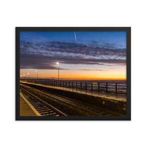 Dawlish Railway Station at Sunrise 2020 - Framed picture