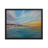 Dawlish Sea Wall at Sunrise Framed Picture by JacqArt