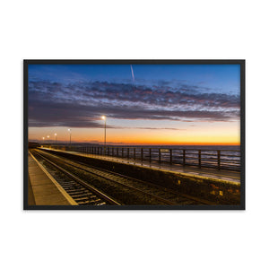 Dawlish Railway Station at Sunrise 2020 - Framed picture