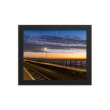 Dawlish Railway Station at Sunrise 2020 - Framed picture