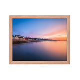 Sunrise in Dawlish Overlooking King's Walk and the new Sea Wall Framed Picture