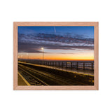 Dawlish Railway Station at Sunrise 2020 - Framed picture