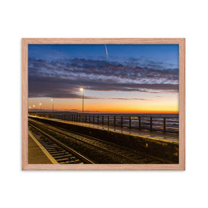 Dawlish Railway Station at Sunrise 2020 - Framed picture