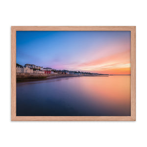 Sunrise in Dawlish Overlooking King's Walk and the new Sea Wall Framed Picture