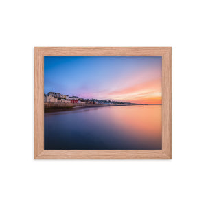 Sunrise in Dawlish Overlooking King's Walk and the new Sea Wall Framed Picture