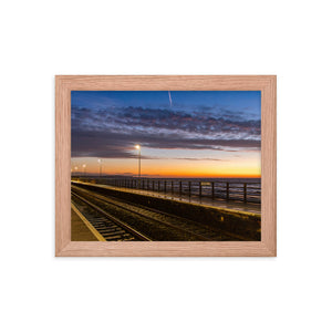 Dawlish Railway Station at Sunrise 2020 - Framed picture