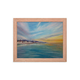 Dawlish Sea Wall at Sunrise Framed Picture by JacqArt