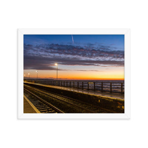 Dawlish Railway Station at Sunrise 2020 - Framed picture