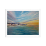 Dawlish Sea Wall at Sunrise Framed Picture by JacqArt