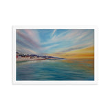 Dawlish Sea Wall at Sunrise Framed Picture by JacqArt