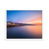 Sunrise in Dawlish Overlooking King's Walk and the new Sea Wall Framed Picture