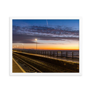 Dawlish Railway Station at Sunrise 2020 - Framed picture