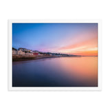 Sunrise in Dawlish Overlooking King's Walk and the new Sea Wall Framed Picture