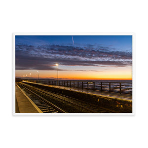 Dawlish Railway Station at Sunrise 2020 - Framed picture