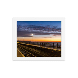 Dawlish Railway Station at Sunrise 2020 - Framed picture