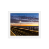 Dawlish Railway Station at Sunrise 2020 - Framed picture