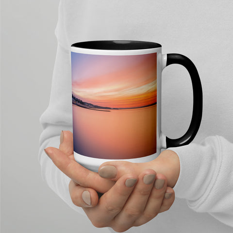 Sunrise Overlooking Dawlish and the New Sea Wall - Mug